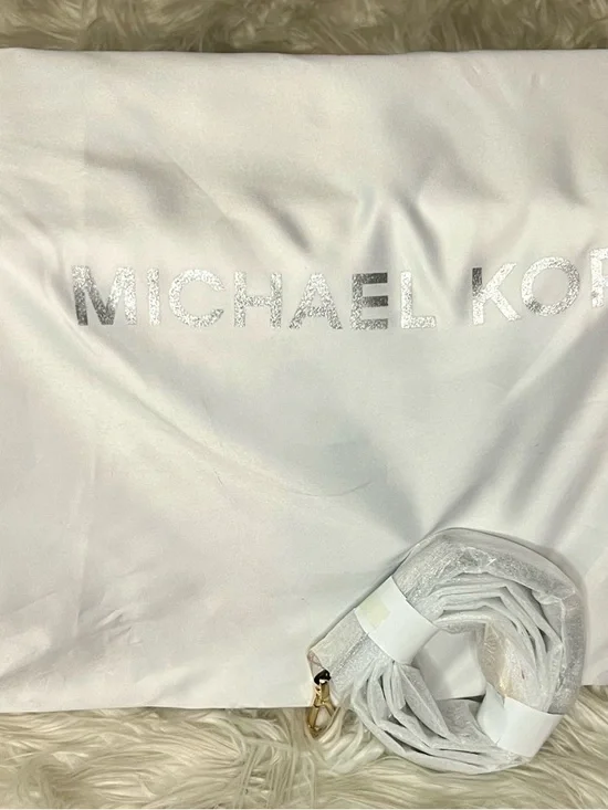 Michael Kors Metallic Golden BronzeSnake-Embossed Top-Handle Satchel - Picture 14 of 16